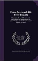 Pesue De-zimrah Mi-Sefer Tehilim