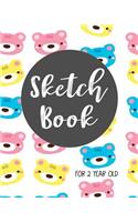 Sketch Book For 2 Year Old: Dot Grid Journal Notebook