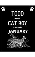 TODD a cute cat boy is born in January