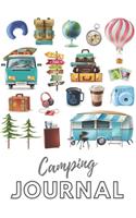 Camping Journal: Camping Logbook, RV Journal, Glamping Keepsake Memory Book For Travel Notes, RV Gifts, Camper Personalized Gift