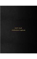 Golf Card Collection Logbook