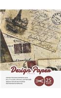 Vintage Postcard Scrapbook Paper