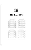 3D Tic Tac Toe: Perfect Fun Family (Large Size 8.5x11, 100 Pages)