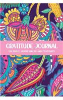 Gratitude Journal Cultivate Gratefulness and Positivity: Abstract Blue Floral(21 Flora & Fauna Diary)