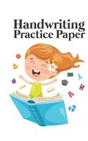 Handwriting Practice Paper: Writing Paper for Kids With Dotted Lined (Notebook With Dotted Lined Sheets for K-3 Students 100 Pages)