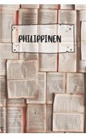 Philippinen: Liniertes Reisetagebuch Notizbuch oder Reise Notizheft liniert - Reisen Journal für Männer und Frauen mit Linien