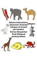 Italiano-Indonesiano Dizionario illustrato bilingue di animali per bambini Kamus Bergambar Anak Bilingual tentang Hewan