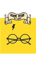 Wizarding Notebook for Students: Notebook Ruled Paper for Birthday, Christmas, Back to School Journal Gift for Magical Friend, Family, Teacher, Student