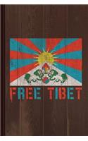 Free Tibet Journal Notebook