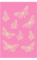 Journal: Cute Butterfly 6 X 9" Exploring Nature Notebook for Kids with 110 Lightly Lined Blank Pages for Observations and Thoughts