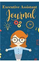 Executive Assistant Journal: 120-page Blank, Lined Writing Journal for Executive Assistants - Makes a Great Gift for Men, Women and Kids (5.25 x 8 Inches / Blue)