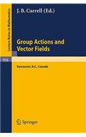 Group Actions and Vector Fields