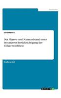 Herero- und Namaaufstand unter besonderer Berücksichtigung der Völkermordthese