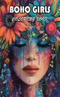 Boho Girls Coloring Book