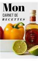 Mon Carnet de Recettes: Gardez une trace de vos meilleures recettes de cuisine et de pâtisserie !