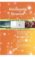 Maintenance Personnel A Complete Guide - 2020 Edition