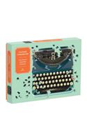 Vintage Typewriter 750 Piece Shaped Puzzle