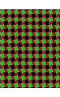 Cornell Notes Notebook: Abstract 4/Green - Large 8.5"x11" - 140 Page - Cornell Note Taking System for Students - College-Ruled - Softbound - Glossy Cover