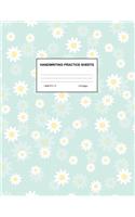 Handwriting Practice Sheets: Cute Blank Lined Paper Notebook for Writing Exercise and Cursive Worksheets - Perfect Workbook for Preschool, Kindergarten, 1st, 2nd, 3rd and 4th Gr