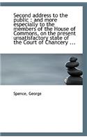Second Address to the Public: And More Especially to the Members of the House of Commons, on the PR