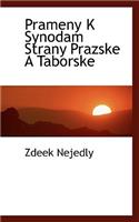 Prameny K Synodam Strany Prazske a Taborske