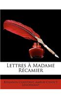 Lettres À Madame Récamier
