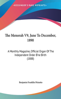 The Menorah V9, June to December, 1890