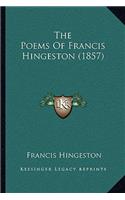 The Poems Of Francis Hingeston (1857)