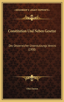 Constitution Und Neben Gesetze: Des Oesterreicher Unterstutzungs Vereins (1900)