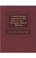 Constitutional Sources of the Laws of War