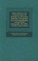 Kleine Schriften Von Friedrich Ratzel
