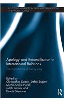 Apology and Reconciliation in International Relations