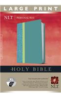 NLT Holy Bible Personal Size Large Print, Teal, Indexed