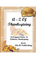 A-Z Of Thanksgiving