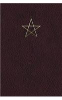 Monogram Pentagram (Neopaganism) Notebook: (46 Monogram Maroon 150 Lined)