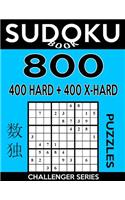 Sudoku Book 800 Puzzles, 400 Hard and 400 Extra Hard
