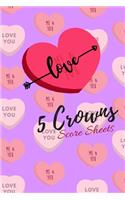5 Crowns Score Sheets
