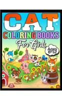 Cat Coloring Books for girls ages 8-12