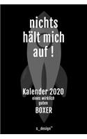 Kalender 2020 für Boxer