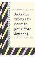 Note Journal for noting and writing anything