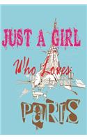 Paris Girl Travel Notebook Journal