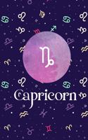 Capricorn: Zodiac signs notebook 125-Blank Lined 6x9 College- Capricorn Zodiac Design Journal (Capricorn Zodiac Gifts) (Volume 1): (Capricorn Zodiac notebook G