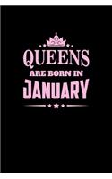 Queens Born January: Composition Notebook Writing Journal 6" x 9" 0 Pages. Journal Notebook for Note Taking, Diary, Journaling, Gratitude and Reminder for Girls, Women a