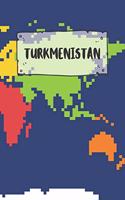 Turkmenistan: Ruled Travel Diary Notebook or Journey Journal - Lined Trip Pocketbook for Men and Women with Lines