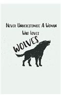 Never Underestimate A Woman Who Loves Wolves