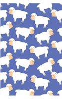 Cute Sheep Pattern: Lined Notebook Journal - For Sheep Lovers Animal Enthusiasts - Novelty Themed Gifts