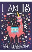 Llama Journal I am 18 and Llamazing
