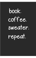 book coffee sweater repeat
