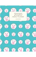 2020 Weekly Planner Hamster: Dated With To Do Notes And Inspirational Quotes - Adorable Hammy Hamster