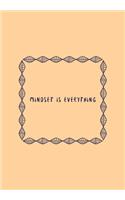 Mindset Id Everything: BLANK 6'x9' LINED JOURNAL, NOTEBOOK FOR COWORKERS, BOOK OR OFFICE APPRECIATION.